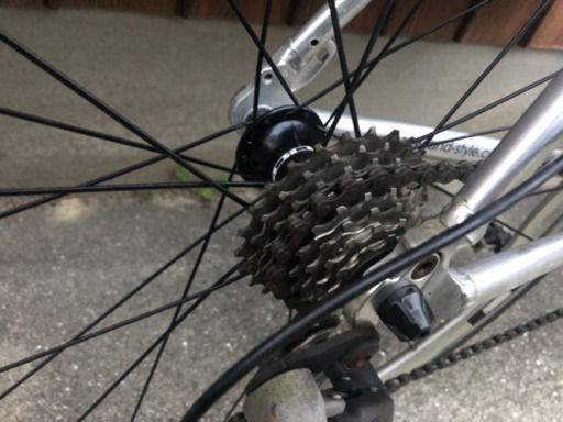 大きめサイズ　a.n.design  アルミフレーム　　ロードバイク　　8段変速カスタム