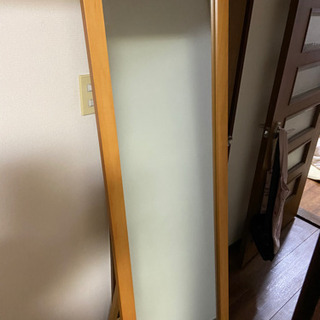 無印良品 姿見鏡、壁掛け可能