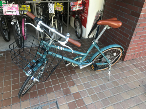 ブリヂストン　マークローザ　20インチ　7speed　ledオートライト　かご付き