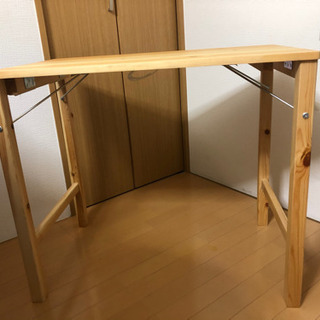 無印良品 パイン材 折りたたみテーブルの画像