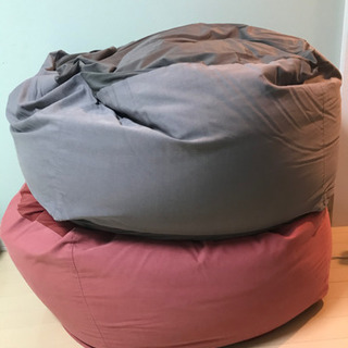 無印良品　ソファ　２個　体にフィットするソファ　カバー付き　ダメ...
