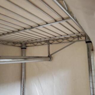 ♪︎お譲り先が決まりました♪︎スチールラック W91×D46×H174  ポール直径25㎜の画像