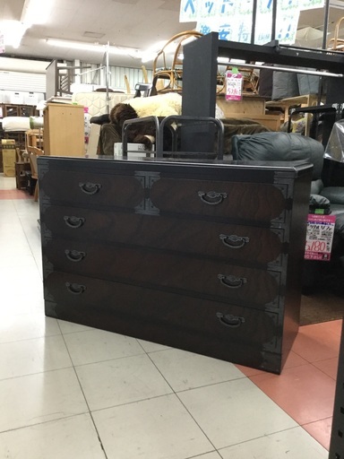 民芸調　４段５杯　ローチェスト　¥19,580(税込)  市内配送+¥2,500