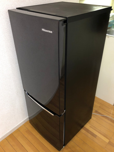 Hisense 2ドア冷凍冷蔵庫 パールブラック 150L HR-D15AB
