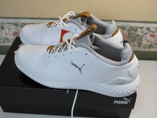 ゴルフシューズ【新品未使用】プーマ イグナイト パワーアダプト レザー シューズ【26.0】