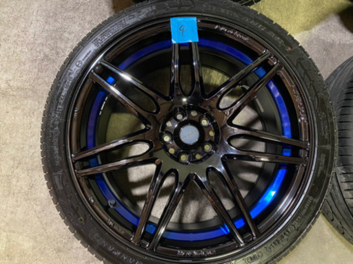 WedsSport ウェッズスポーツ　SA-77R 18インチ　7.5J＋45 2本　8.5J ＋45 2本 5H  5穴　pcd100 ホイール4本　タイヤ付　 86 BRZ プリウス　インプレッサ　レガシィ　セリカ
