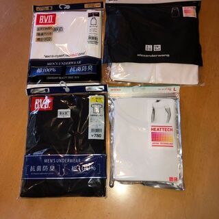紳士物　新品下着　ユニクロ、B.V.D