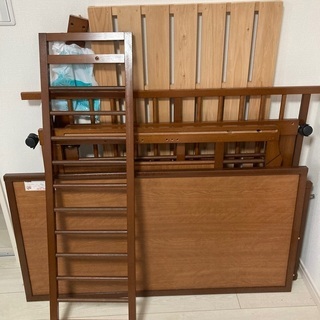 頑丈　ベビーベッドの画像