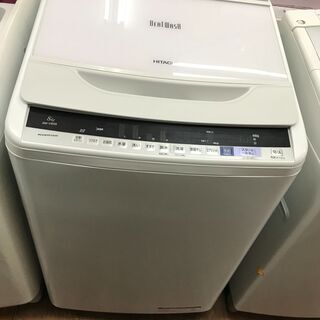 【リサイクルショップどりーむ天保山】3523　洗濯機　2017年製　８Kg　ビートウォッシュ　美品　整備済　{3か月保証付き｝