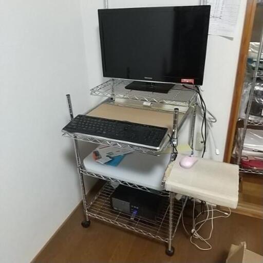 高さ調整可能 コンパクトパソコンデスク