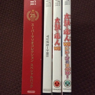 【人気ソフト4本セット】Wii 太鼓の達人 マリオの画像