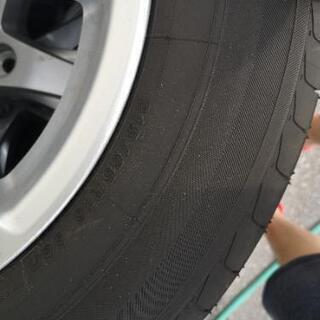 30ヴェルファイア純正アルミホイール、タイヤの画像