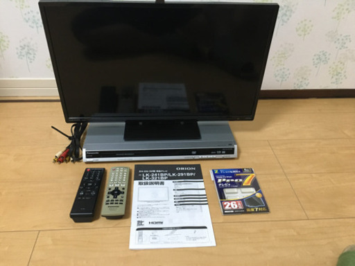 24インチ液晶テレビ(OLION)➕DVDプレーヤー(PANASONIC)