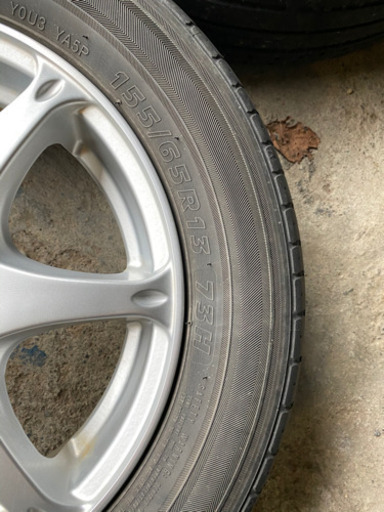 ホイール付き夏タイヤ4本セット軽自動車に