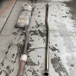 20 ヴェルファイア 中間 ストレート マフラー 競技用 2.4 anh25 anh20用