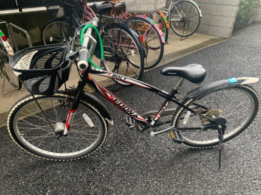 24インチ、6段変速、自動ライト　小学生自転車