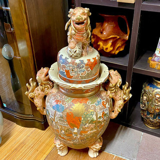 中国美術品 ジャンボ壺 大壺 飾物 置物 をお安くご提供！