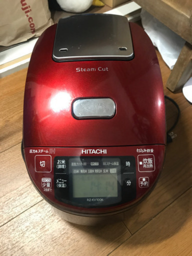 HITACHI 炊飯器　RZ-KV-100K ワインレッド