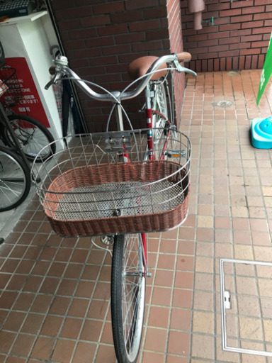 ★美品★26インチ　ブリヂストン　TOP　RUN　大きめなかご付き　