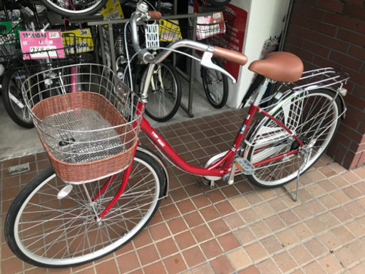 ★美品★26インチ　ブリヂストン　TOP　RUN　大きめなかご付き