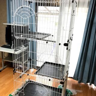 猫 ゲージ 3段　　55　×　85　×　170　LWH