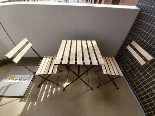 屋外用テーブル＆チェアセットIKEA製品