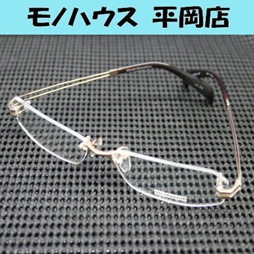 展示未使用品 マサキマツシマ メガネフレーム MF-1069 59□15-140 ブラウン系 フチなし 日本製 ☆ PayPay(ペイペイ)決済可能 ☆ 札幌市 清田区 平岡