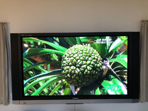 値下げ。デカ！65型プラズマテレビとブルーレイプレーヤーのセット