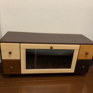 完成品　ウッドローボード　テレビ台　テレビボード
