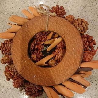 ドライリース　フラワーリースの画像