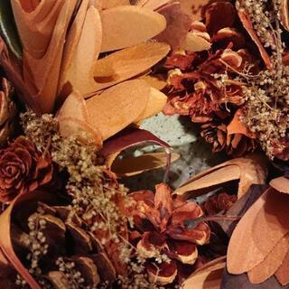 ドライリース　フラワーリースの画像