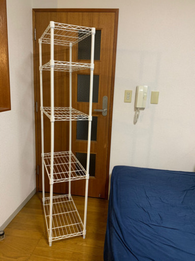 スチールラック白