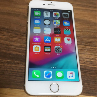 【美品】iPhone6 本体 gold 64G au mineo...