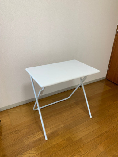 白デスク 折りたたみ可能