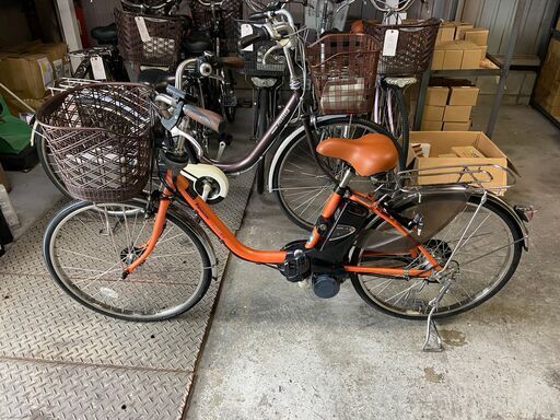 美品 整備済新基準良品 Panasonic 8.9AH 電動シスト自転車W10