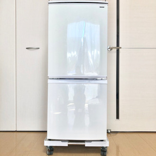 SHARP シャープ 冷凍冷蔵庫 137L 台車付き 一人暮らし 省エネ 白 2ドア