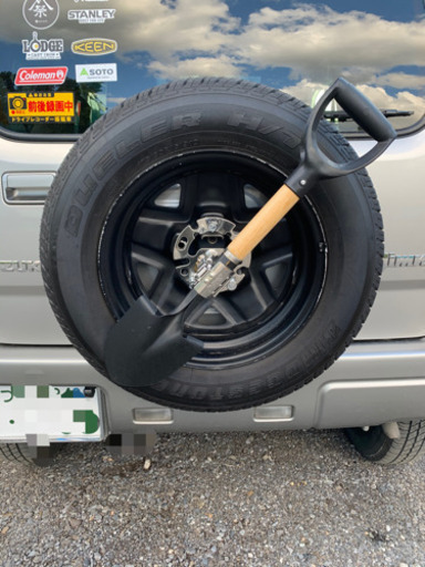 ジムニーjb23w スコップホルダー（ステンレス）