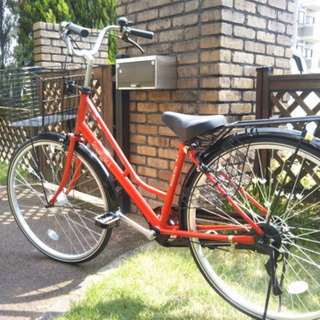 自転車　赤
