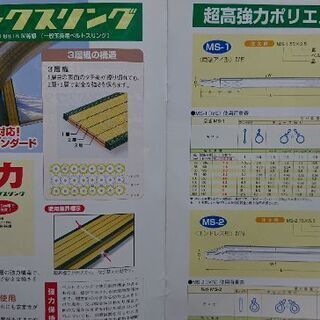 【明大「マックスリング」玉掛用ベルトスリング】完全新品未使用 ２５㎜ ×４m 両端輪っか仕様＝４本 完全早い者勝ち！！の画像