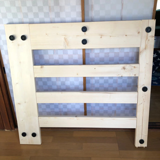 美品☆PINE ロータイプすのこベッド（ナチュラル）の画像