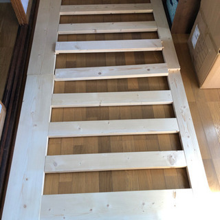 美品☆PINE ロータイプすのこベッド（ナチュラル）