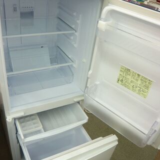 西岡店 冷蔵庫 137L 2ドア 2014年製 シャープ SJ-H14E1 白 100Lクラス