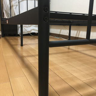 決まりました⭐️アンティーク調の可愛いベッドフレーム　シングルマットレス付⭐️の画像