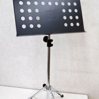 譜面台 穴あき 黒 三脚 伸縮可能 OHASHI 楽器周辺用品 ...