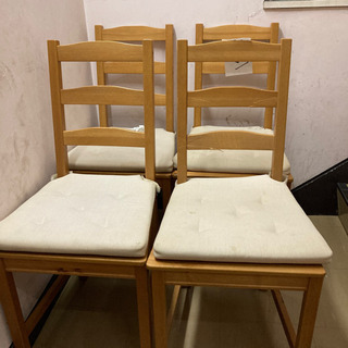 中古ダイニングチェア4脚
