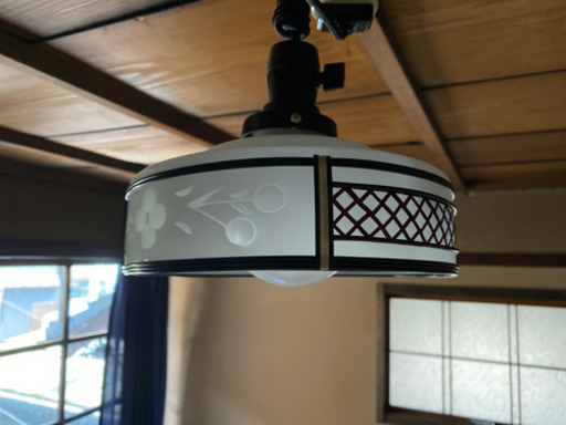 素敵な和風ガラスランプ