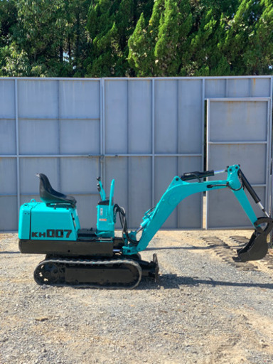 クボタ建機　KH-007 ミニ油圧ショベル　ミニユンボ　再塗装　3846hr