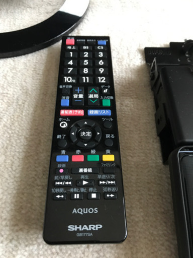 美品　シャープ　液晶テレビ　LC-22K30 ハードディスク500G付き