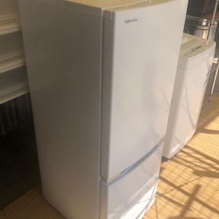 【リサイクルショップ八光　田上店　安心の3か月保証　旧鹿児島市内配達・設置無料】東芝 2ドア ミニ冷凍冷蔵庫 153L GR-R15BS-W セミマットホワイト