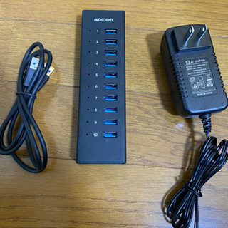 USB HUB 10ポート セルフパワーの画像